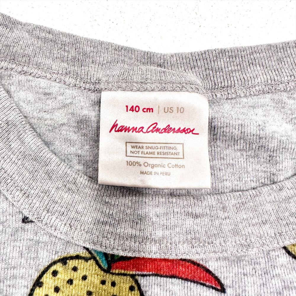 Hanna Andersson Pineapple Print Tee Shirt sz 10 - Picture 4 of 4